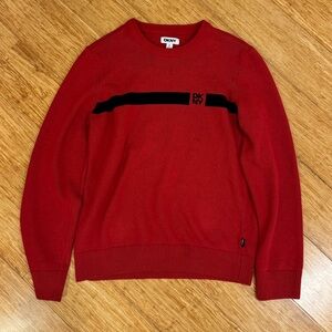 Red DKNY striped sweater